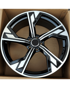 F-Power QC5181 19X8.5 5X112 Black With Machined Face
