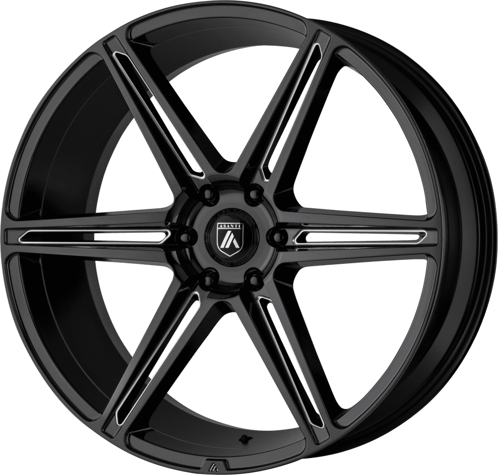 Asanti Abl-25 Alpha 22X10 6X135 Gloss Black Milled