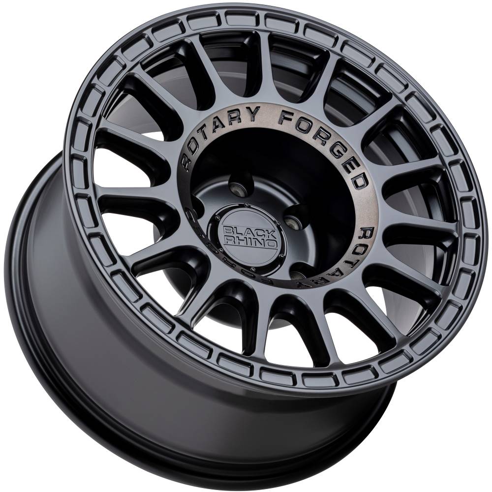 Black Rhino Sandstorm 17X8.5 5X127 Semi Gloss Black With Machined Dark Tint