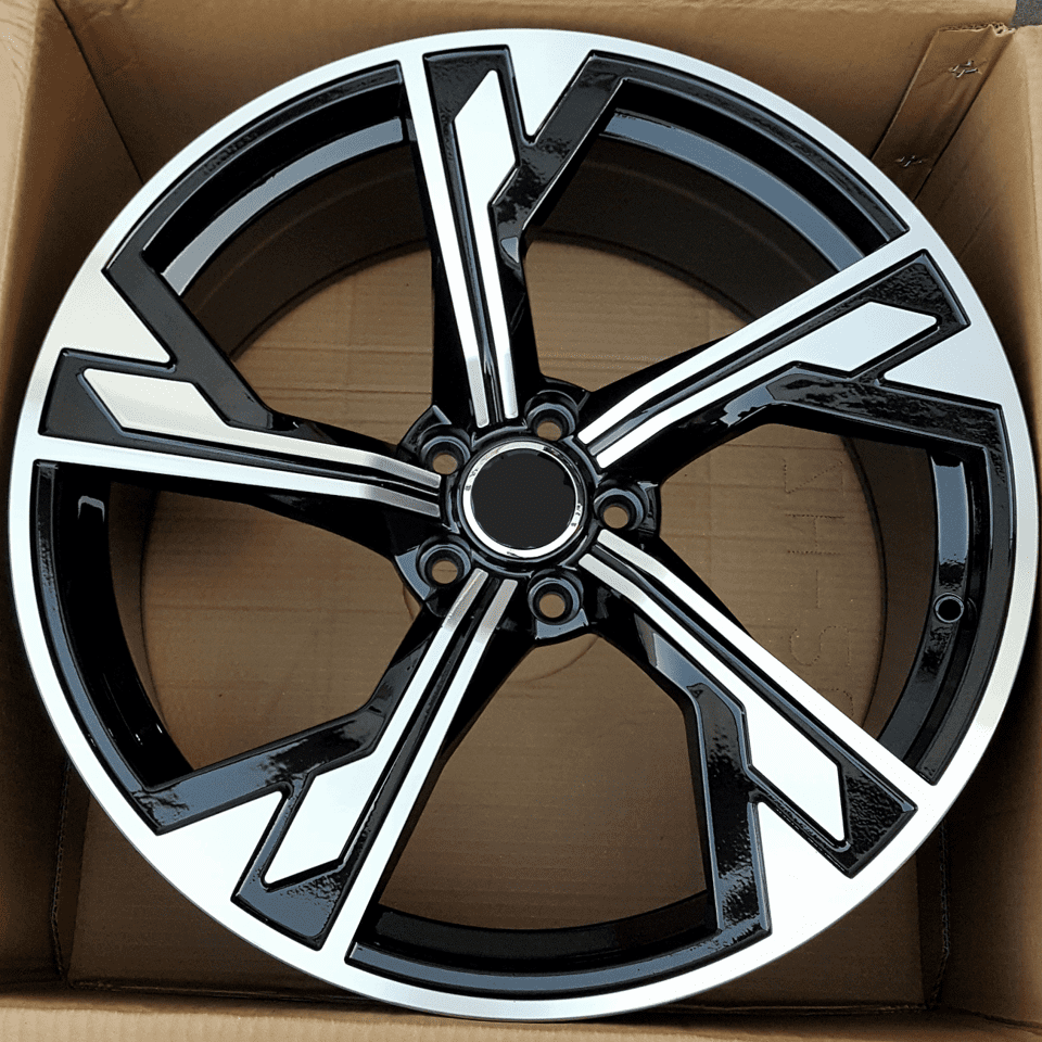 F-Power QC5181 19X8.5 5X112 Black With Machined Face