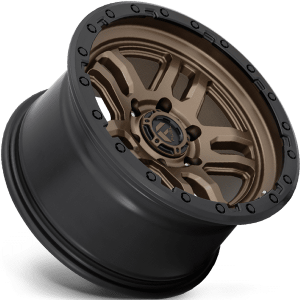 Fuel D702 Ammo 17X9 5X127 Matte Bronze With Black Bead Ring