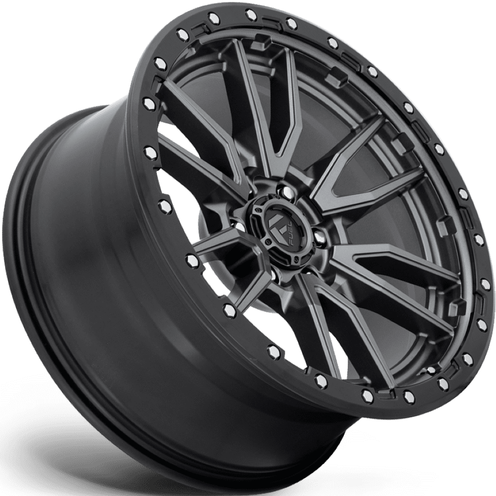 Fuel D680 Rebel6 17X9 6X135 Matte Anthracite With Black Ring