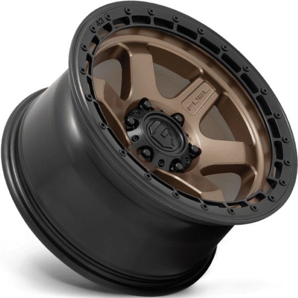Fuel D751 Block 17X9 6X135 Matte Bronze With Black Ring