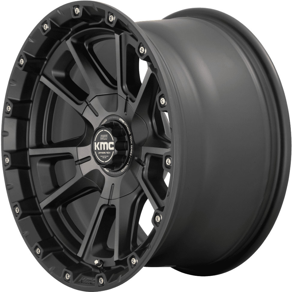 KMC Wheels KM100 Sync 17X9 6X135 / 6X139.7 Satin Black