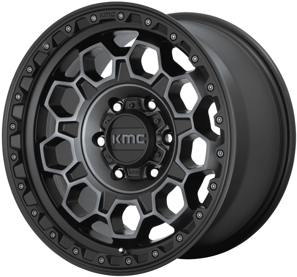 KMC Wheels KM545 Trek 17X9 5X127 Satin Black