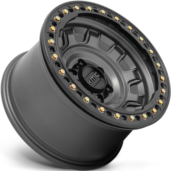 KMC Wheels KM236 Tank Beadlock 17X9 5X127 Matte Gray
