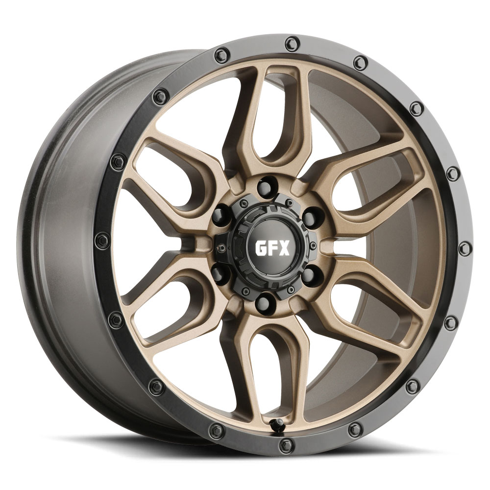 G-FX TR-18 17X8.5 5X127 Bronze With Matte Black Lip