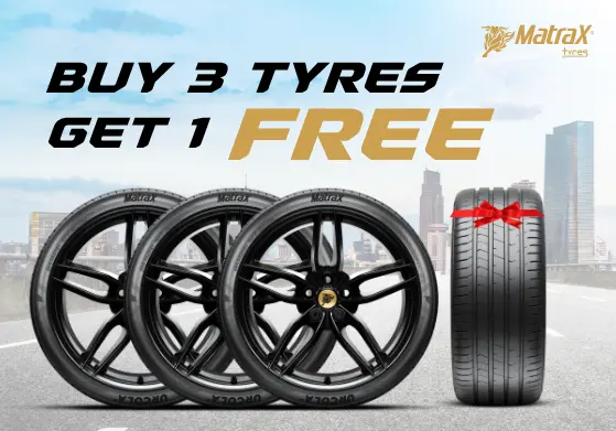 Matrax 3+1 Free Tyre Offers in UAE