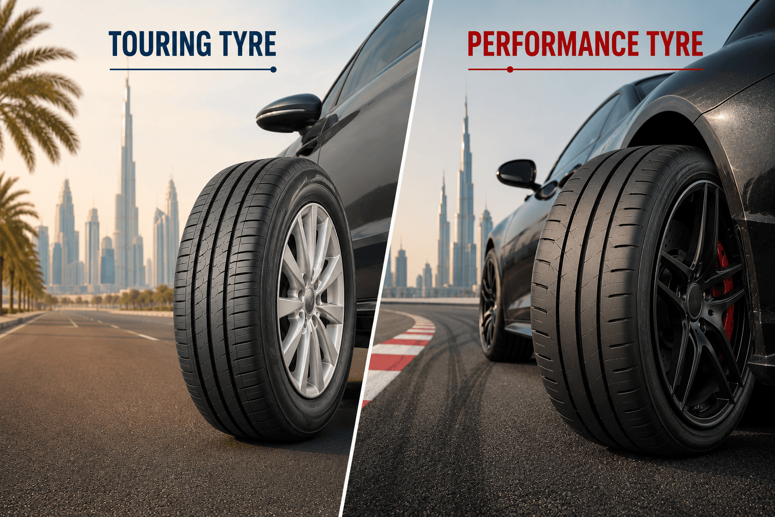 Touring vs Performance Tyres – Which Suits Dubai Drivers