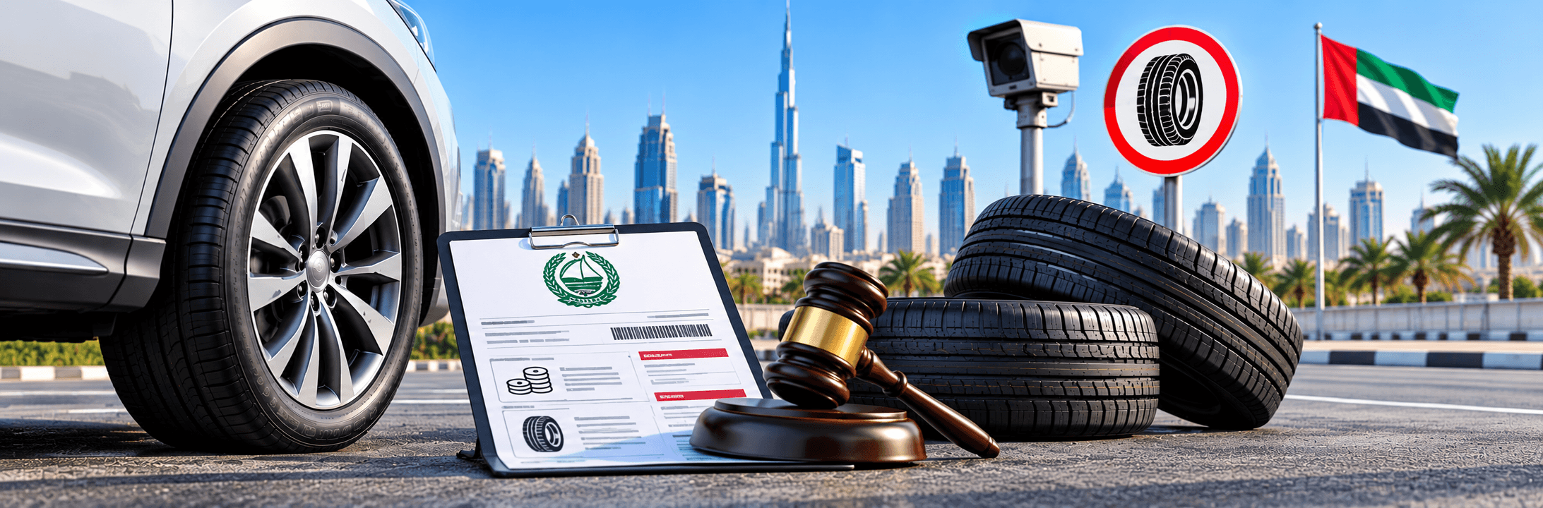 Tyre Fines and Black Points in the UAE: The Full Breakdown